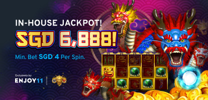 5 Fortune Dragons In-House Jackpot SGD 6,888 Mobile Banner