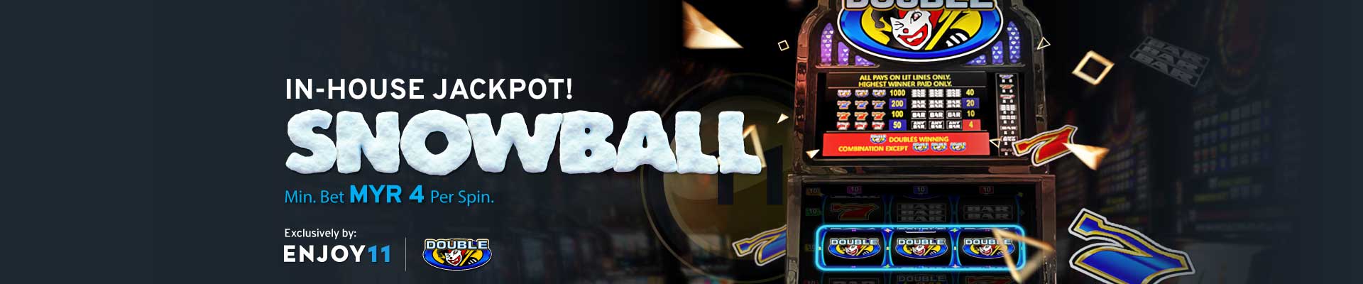 Enjoy11 In-House Jackpot Snowball Desktop Banner