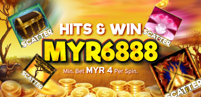 Hits & Win Scatter Slots Banner